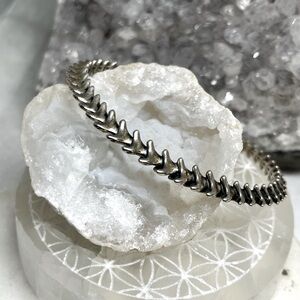 Sterling Silver Skeleton Spine Cuff Bracelet